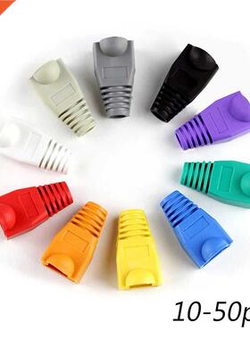50PCS Multicolour RJ-45 CAT6 CAT5e Adapter Cap Cat 5 CAT6 Pr