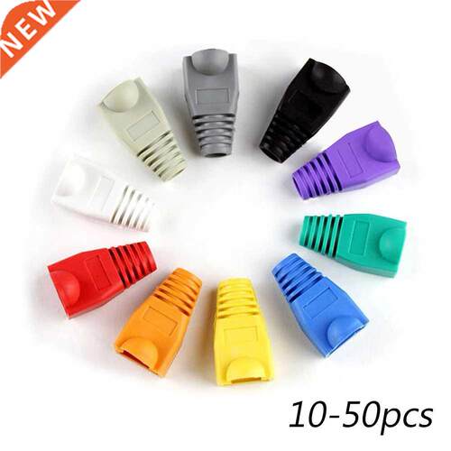 50PCS Multicolour RJ-45 CAT6 CAT5e Adapter Cap Cat 5 CAT6 Pr