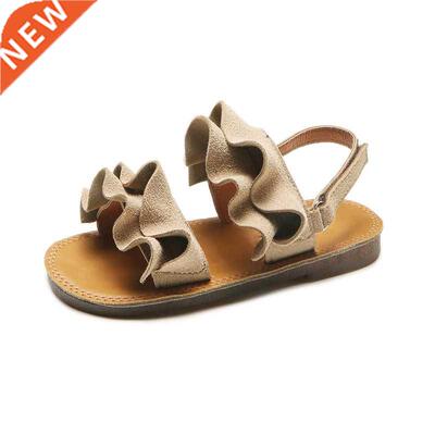 Fashion Girls Beach Sandals Casual Lotus Leaf Comfortable So