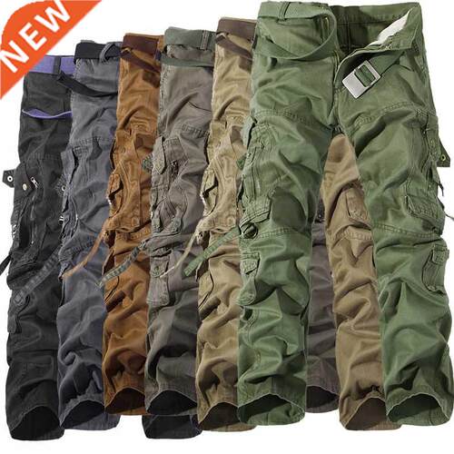 Military Tactical pants men Multi-pocket waed overalls men