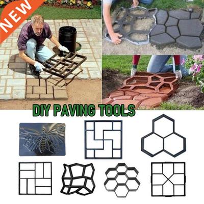 DIY 7 Style Concrete Mold Reusable Walk Maker Stepping