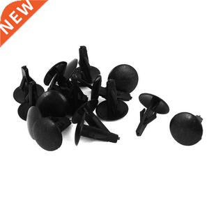 16Pcs Rivets Clip 4mm x 7mm x 15mm Black