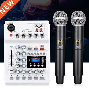 DJ Console Mixer Soundcard Stereo DJ Sound Controller Interf