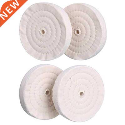 4 Pack Buffing Polishing Wheel 6Inch x 1/2Inch Arbor x 70Ply