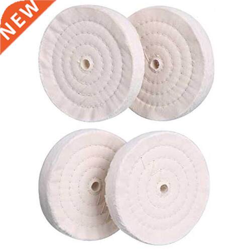 4 Pack Buffing Polishing Wheel 6Inch x 1/2Inch Arbor x 70Ply