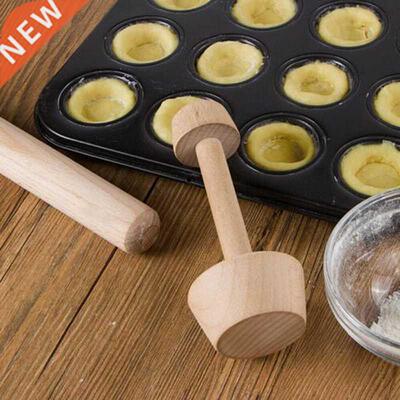 Wood Egg Tart Pusher Double Side Tart Tamper Pastry Pusher W