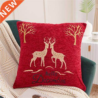 Nordic Christmas Elk Cuion Cover Modern Home Decorative