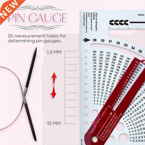 Double Sided Sweater Ruler Circular Handle Portable Smooth