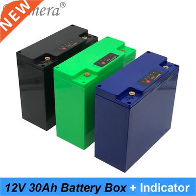 Turmera 12V 30Ah Battery Box Storage Case with Capacity Ind