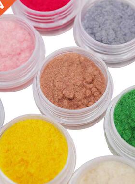 12 Color/Set Velvet Nail Glitter Polish Nail Art Powder Pigm