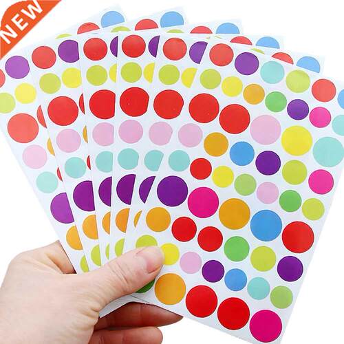 Decoration Sticker School Supplies Stationery Round Dots DIY