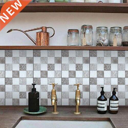 Adhesive Mosaic Tile Sticker Kitchen Backsplash Bathroom