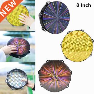 8-inch Colorful Double Row Tambourine Percussion