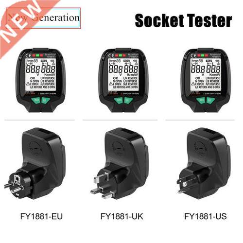 New Generation Full Screen Socket Tester Ground Zero AC Volt