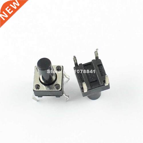 100 Pcs Button Switch 4 Pin DIP 6x6x9.5mm High 9.5mm