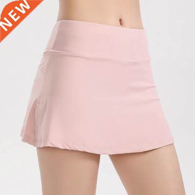 Women 2 In 1 Running Sports Skirts Elastic Loose Quick Dry H