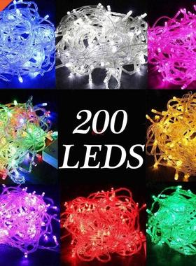 20M Waterproof 110V/220V 200 LED holiday String lights for C