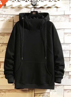 Japan yle Casual O-Neck 2022 Spring Autumn Black Hoodie Sw