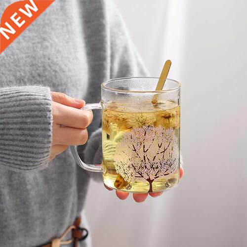 Color-changing glass mug gift box heated milk water cup