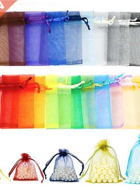 50Pcs Jewelry Organza Bag Sachet Packaging Gift Bags Candy P