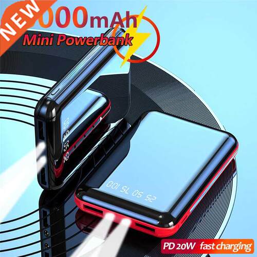 Portable Mini 80000mAh Power Bank Charging PD 20W External B