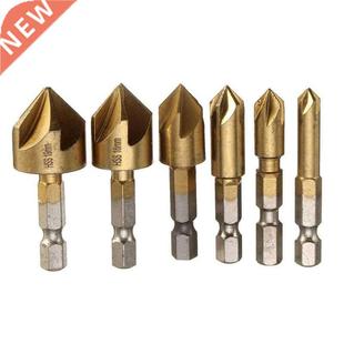 6 Pcs 6-19mm Chamfer Countersink Set Chamferring Hexagonal S