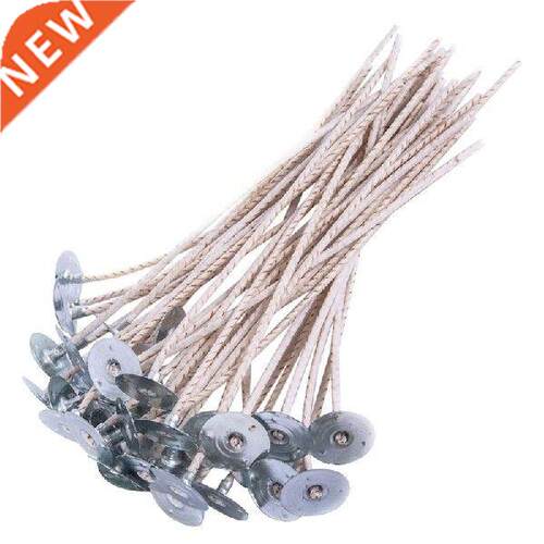 New 100Pcs ECO Wicks For Soy Candles, 8 Inch Pre-Waxed