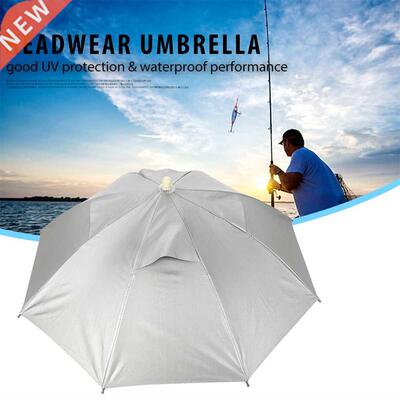 Outdoor Handfree Umbrella Cap Fishing Hat Waterproof UV