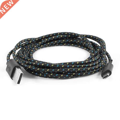 Black Micro USB 5 Pin Data Charger Cable Cord 3 Meter