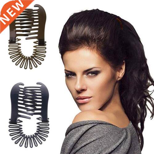 2pcs/set Women Hlywood Large Comb Banana Clip Hair Riser C