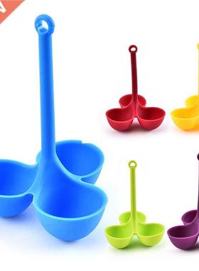3 Holes Egg Boiler Egg Cooker Silicone Egg Holder Kitchen To