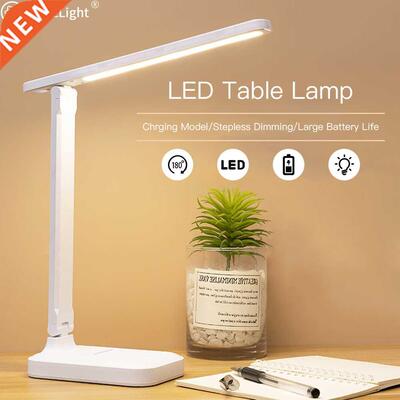 Led Desk Lamp 3 Color Stepless Dimmable Touch Foldable Table