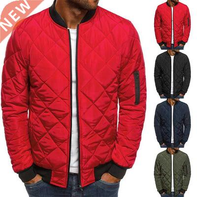 Padded Casual Coat Bomber Fashion Warm Winter Men Outwear Ja