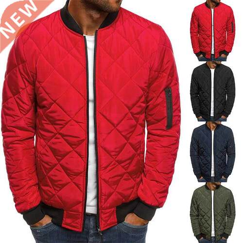 Padded Casual Coat Bomber Fashion Warm Winter Men Outwear Ja