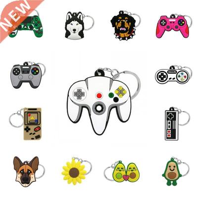 1pcs Pvc Cute Cartoon Animal Keychains Key Ring Lovely Key H