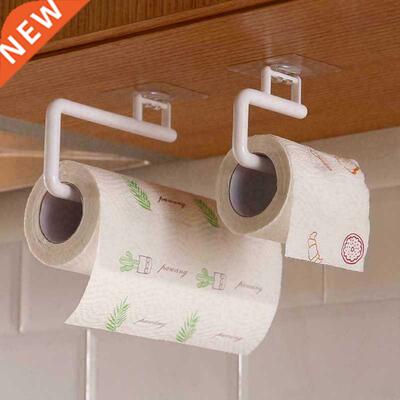 Kitchen Paper Roll Holder Wall Mounted Towel Hanger Rack
