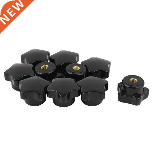 M6 Female Thread 2mm Star Shaped Head Clamping Nuts Knob 10