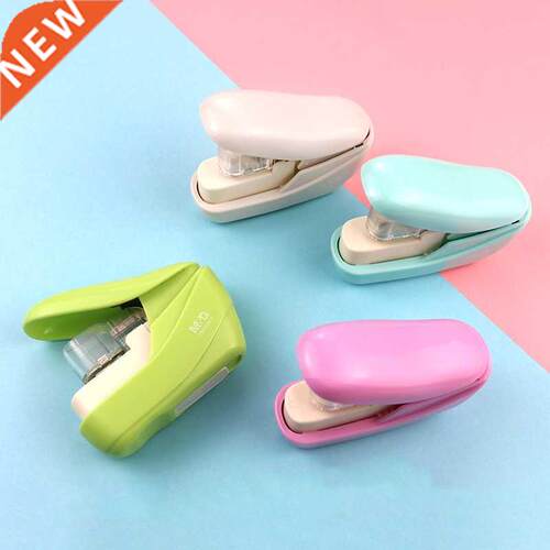 Creative Staple-Free Stapler Candy Color Office School Stude