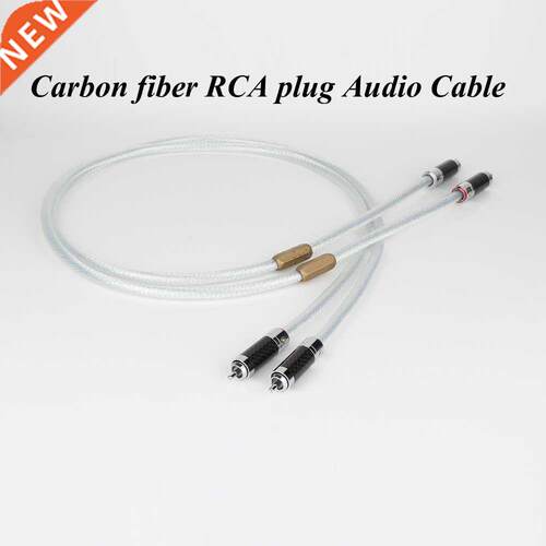 Pair X41025 5N Silver Plated RCA Analogue Cable with Rhodium