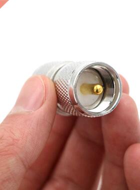 1X UHF Male PL259 To UHF Male Plug Double Straight Long RF C