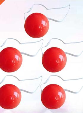 5pcs Glowing Red Nose Clown Nose Dress-up Props Stage Props