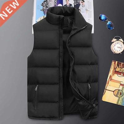 Fashion Mens Jacket Sleeveless Vest Spring Warm Vests Casual