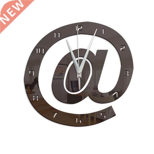 * D Mirror Acrylic Mirror Mute Clock Personality Wall st