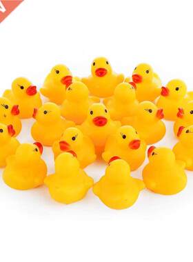 10pcs/lot Cute Baby Kids Squeaky Rubber Ducks Bath Bathe Roo