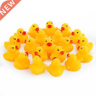 10pcs/lot Cute Baby Kids Squeaky Rubber Ducks Bath Bathe Roo