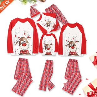 2021 Christmas Family Pajamas Set Adult Kids Family Matching