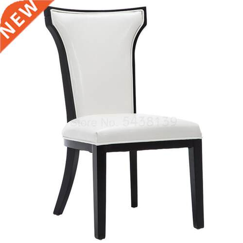 Light luxury solid wood dining chair American simple modern