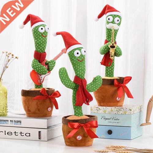 Christmas dancing cactus can sing and dance recording to lea