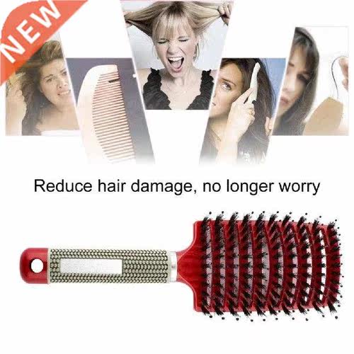 hot sale Fancy Anti Static Soft Boar Bristles Comb Pro