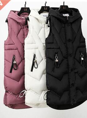 Spring Autumn 2021 Women Vest Cotton Waistcoat Plus Size 3XL